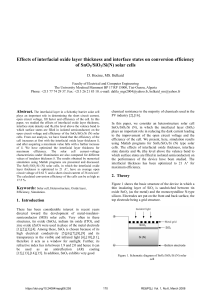 Effects of interfacial oxide layer thickness and interface