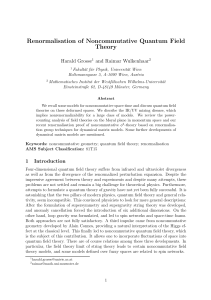 Renormalisation of Noncommutative Quantum Field Theory