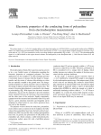 Electronic properties of the conducting form of