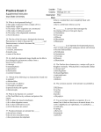 Exam 3 Practice Questions