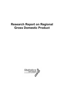 Research Report on Regional Gross Domestic Product