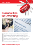 Essential tips for CV writing