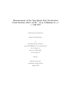 Measurement of the Top Quark Pair Production Cross Section with