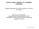 Practical power capability of rectangular waveguides