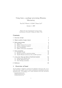 Using lumi, a package processing Illumina Microarray