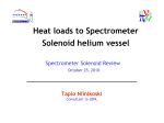 Heat loads to Spectrometer Solenoid helium vessel
