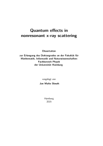 Quantum effects in nonresonant x-ray scattering