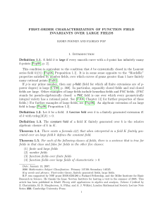 First-order characterization of function field