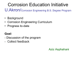 Corrosion Management I