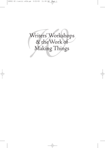 Writer`s workshops