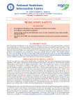 National Medicines Information Centre MEDICATION SAFETY