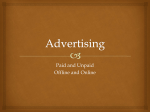 Advertising - Start Up NOW