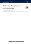 Quarterly Acute Hospital Activity and NHS Beds