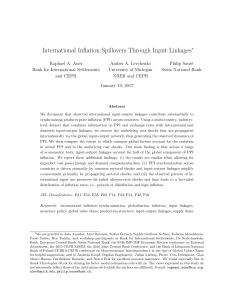 International Inflation Spillovers Through Input