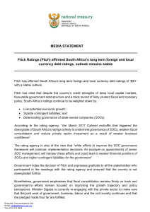 MEDIA STATEMENT Fitch Ratings (Fitch)