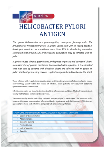 helicobacter pylori antigen