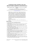 Comparison of the sensitivity of air and dielectric