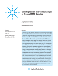Gene Expression Microarray Analysis of Archival FFPE Samples