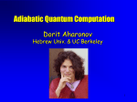 Adiabatic=Quantum.Ah.. - Duke Computer Science