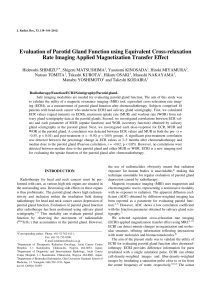 Evaluation of Parotid Gland Function using Equivalent - J