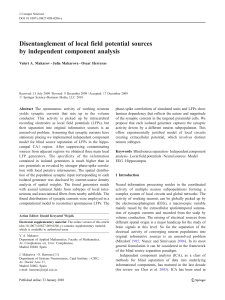 Disentanglement of local field potential sources by independent