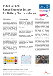 PEM Fuel Cell Range Extender System for Battery Electric vehicles