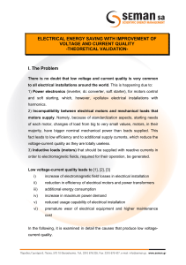 Electrical Energy Saving with Improvement of Voltage and Current