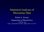 Statistical Analyses of Microarray Data