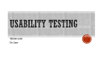 Usability Testing