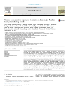 Genome-wide search for signatures of selection in three