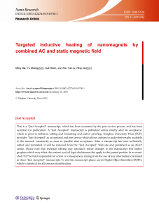 Targeted inductive heating of nanomagnets by