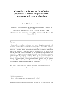 Closed-form solutions to the effective properties of fibrous