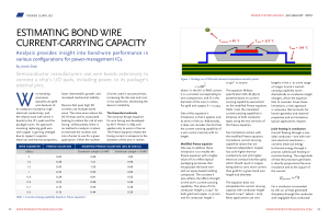 estimating bond wire current-carrying capacity