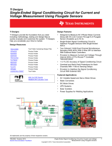 Single-Ended Signal Conditioning Circuit for