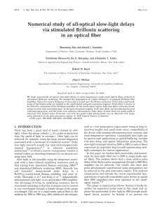 Numerical study of all-optical slow-light delays via