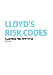 Lloyd`s Risk Codes — Guidance and Mappings