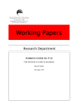Working Papers - Federal Reserve Bank of Philadelphia