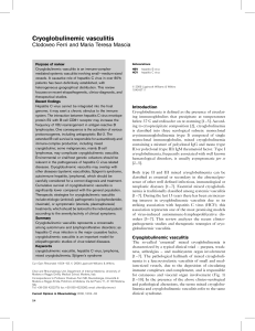 Cryoglobulinemic vasculitis