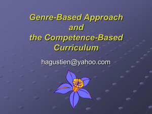 Genre-Based Approach and the 2004 English Curriculum