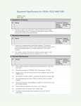 Equipment Specifications for VISUAL FIELD ANALYSER