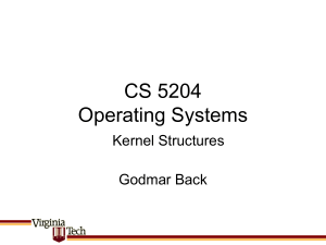 CS 5204 Operating Systems Fall 2005
