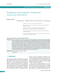 Prevalence and predictors of potential drug