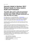 Varonis Listed in Gartner 2017 Market Guide for Data