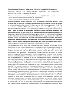 Optimisation of Quantum Trajectories Driven by Strong-Field