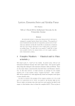 Lattices, Eisenstein Series and Modular Forms