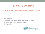 Can Technical Writers add value to KM - 28 08 2013