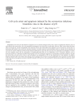 Cell cycle arrest and apoptosis induced by the coronavirus