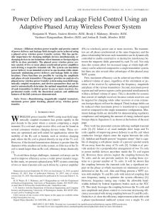 Power Delivery and Leakage Field Control Using an Adaptive