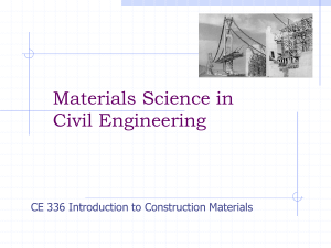 Intro to Civil Engineering Materials