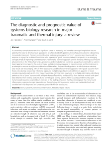 The diagnostic and prognostic value of systems biology research in